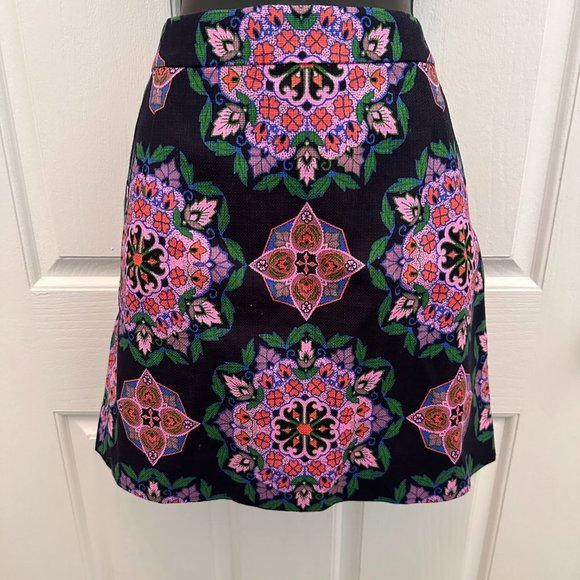 J. Crew Navy “Kaleidoscope” Mini Skirt - Picture 7 of 8